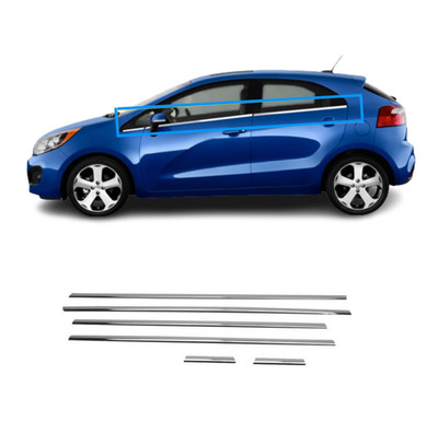 Chrome Window Sill Trim for Kia Rio Hatchback 2011-2017