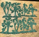 Vintage Marx Battleground Play Set Green Trees Accessories 4 Sections Total