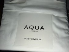 Aqua King Duvet Set Egyptian Cotton White Bloomingdales New