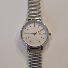 Skagen Signatur Women's Water Resistant Stainless Steel Wristwatch Silver Mesh