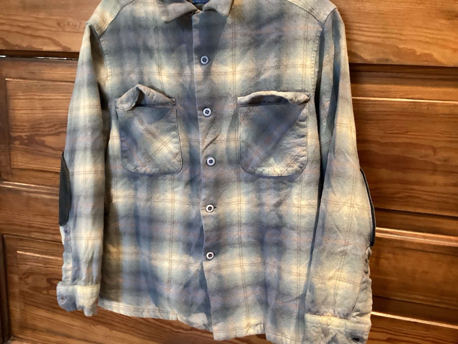 VGT 60s Pendleton Shadow Plaid Wool Loop Collar F… - image 6