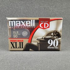 NEW Maxell XLII 90-Minute High Level Bias Audio Cassette Tape Sealed