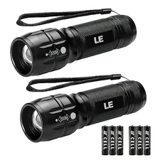 Lighting EVER LED Flashlights High Lumens, Small Flashlight, Waterproof, Adjust