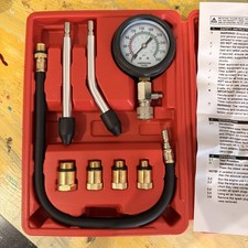 Engine Compression Tester Kit 0-300 Psi Gasoline Compression Gauge Set New Engine Compression Tester Kit 0-300 Psi Gasoline Compression Gauge Set New