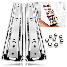 YENUO Heavy Duty Drawer Slides Full Extension Side Mount 12 14 16 18 20 22 24...