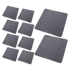 Grey Suede Texture Glasses Cleaning Cloth Reusable Scratch Proof Lens Cleaner