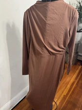 Women Dresses Brown Size L Mirol Long Sleeve Dress , Beautiful