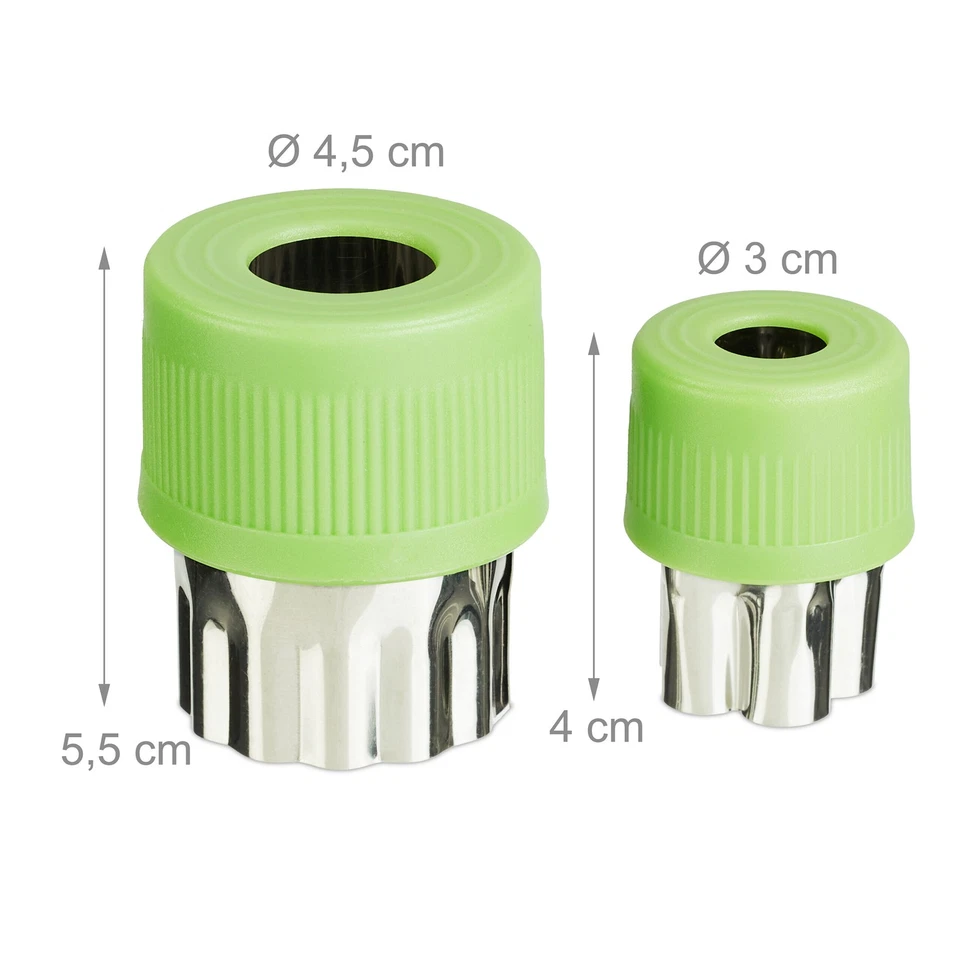 Ausstechformen klein Mini Ausstecher Set 20 Stück Edelstahl Gemüse Ausstecher - Bild 4 von 4