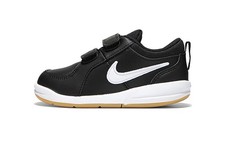 Nike Pico 4 Abrasion Resistant Low top Toddler Shoes Black White 454501-023