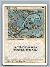 Magic The Gathering Revised Edition Blue Ward MTG TCG CCG 3rd 3ED