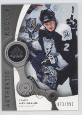 2005-06 SP Game Used Edition Authentic Rookies 873/999 Timo Helbling #127 0a4