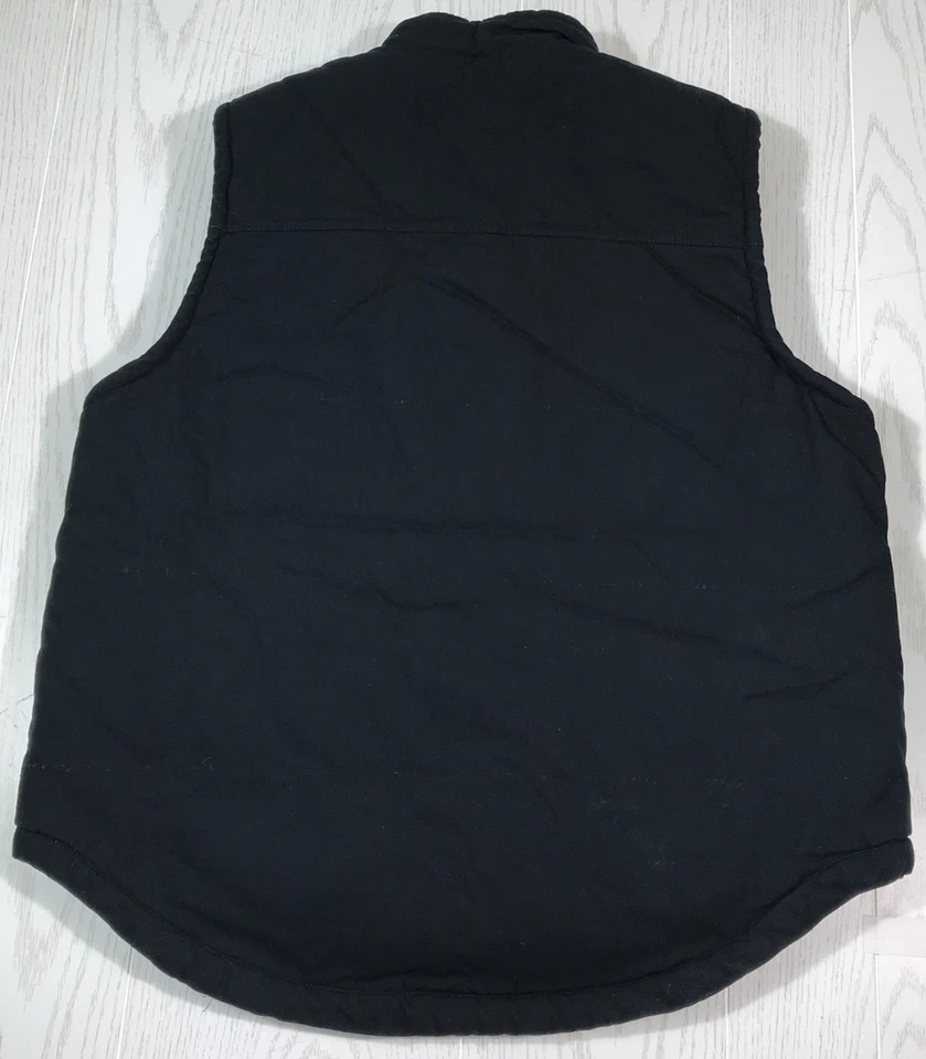 Chaleco Lee Workwear Para Hombres L Negro Cremallera Completa Forrado Sherpa Vellón Bolsillos con Cremallera Foto 2 de 4