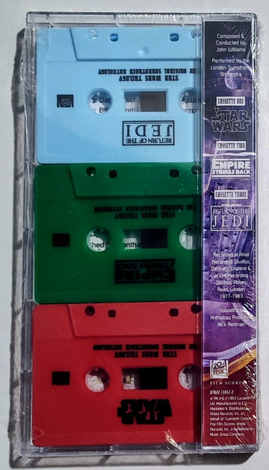 John Williams "Star Wars Trilogy" 3x Cassette Tape Import Reissue Ltd Edition... - Image 3 of 4