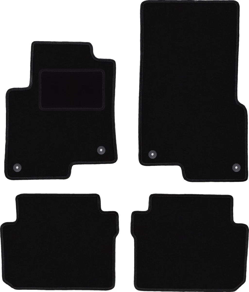 Tappetini in velluto beige per: Smart ForFour I hatchback (2004-2007