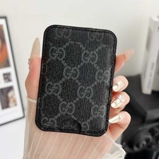 Magnetic Card Holder For iPhone 17 16 15 14 13 12 Luxury Magsafe Leather Wallet