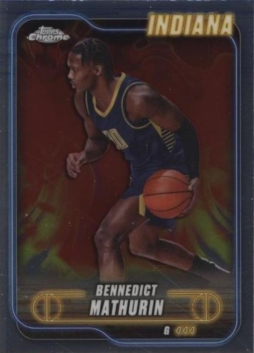 2024-25 Topps Chrome Bennedict Mathurin Blue Refractor 001/150 | eBay