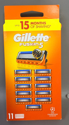 Gillette Fusion5 Klingen, Rasiernachfüllpack 11 Stück, 100% ORIGINAL NEU OVP