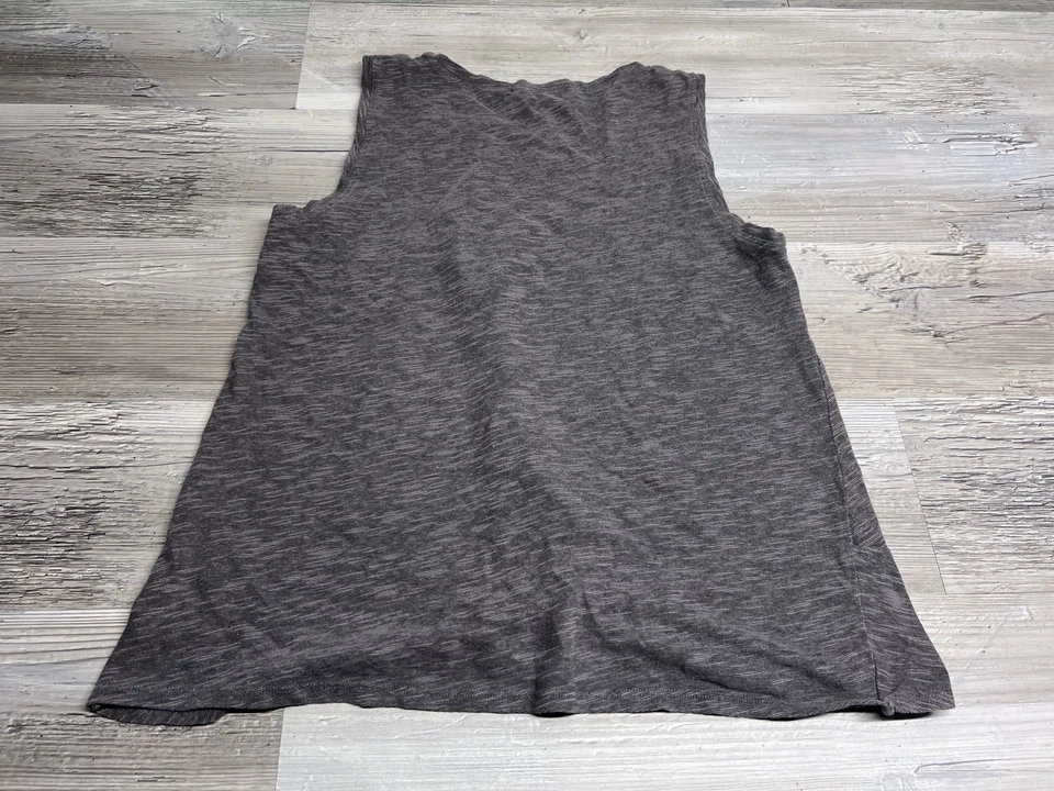 Mod O Doc Womens Active Twist Front Tank Top Pullover Sleeveless Stretch Gray M - Image 2 of 4