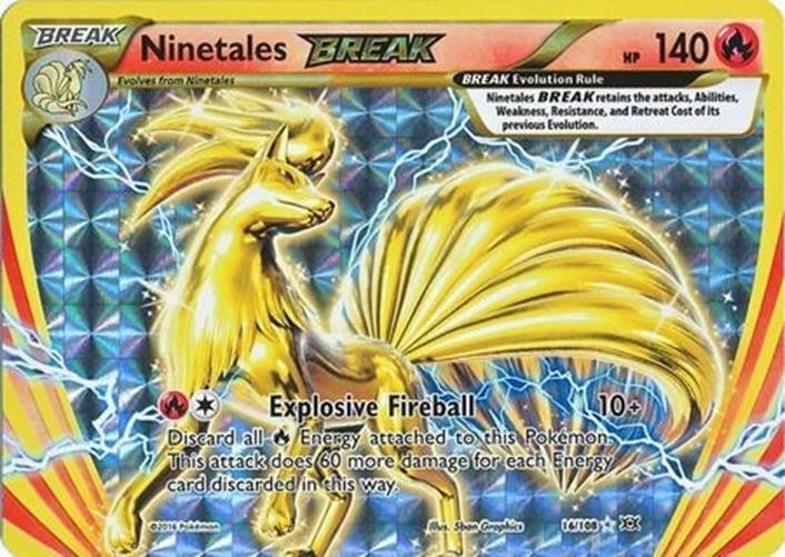 Ninetales Break - 16/108 - Pokemon Evolutions XY Ultra Rare Card NM