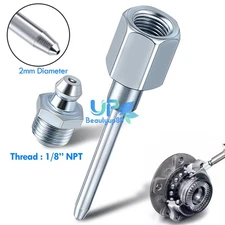 Grease Gun Needle Tip Narrow Grease Needle Nozzle Adapter,Needle Grease Fittings