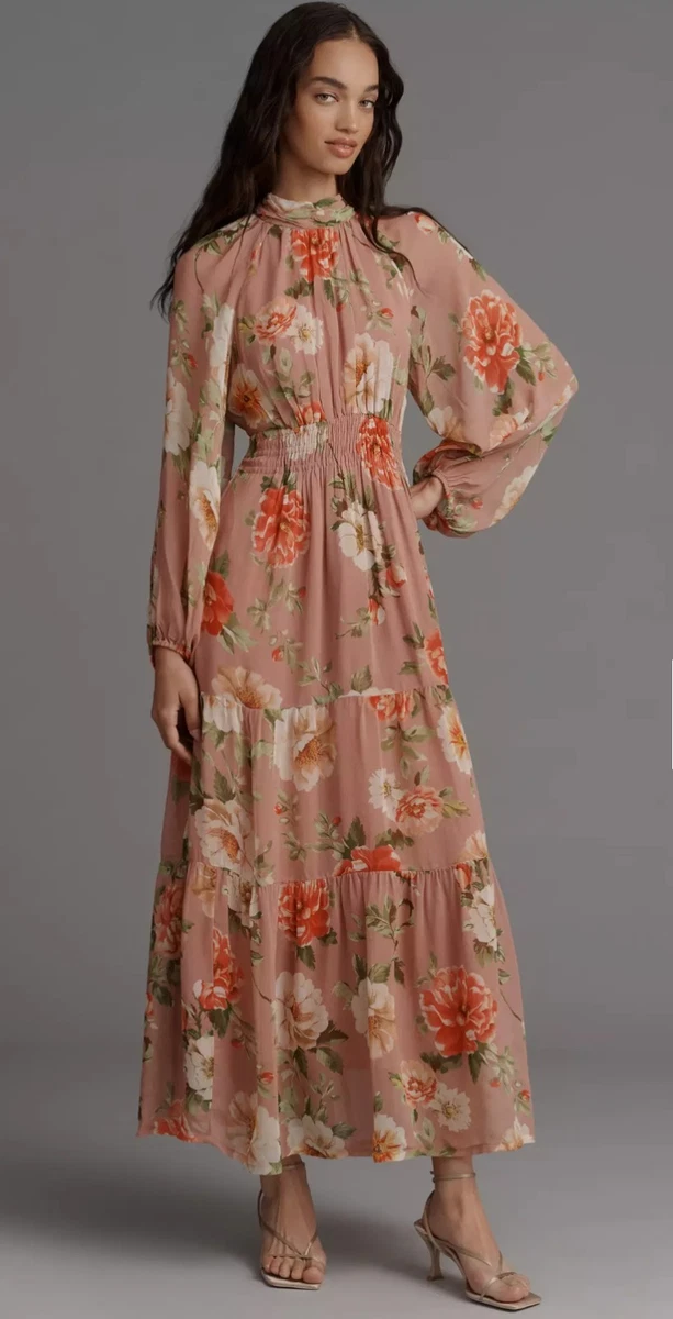 sachin and babi light blue dress Mint Green Floral Chiffon Wrap Front V-Neck Long Sleeve Maxi Dress –  PinkBlush