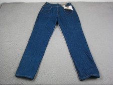 Vintage LEE Riders Jeans Womens 18 Blue Denim Straight 80s Made in USA NWT
