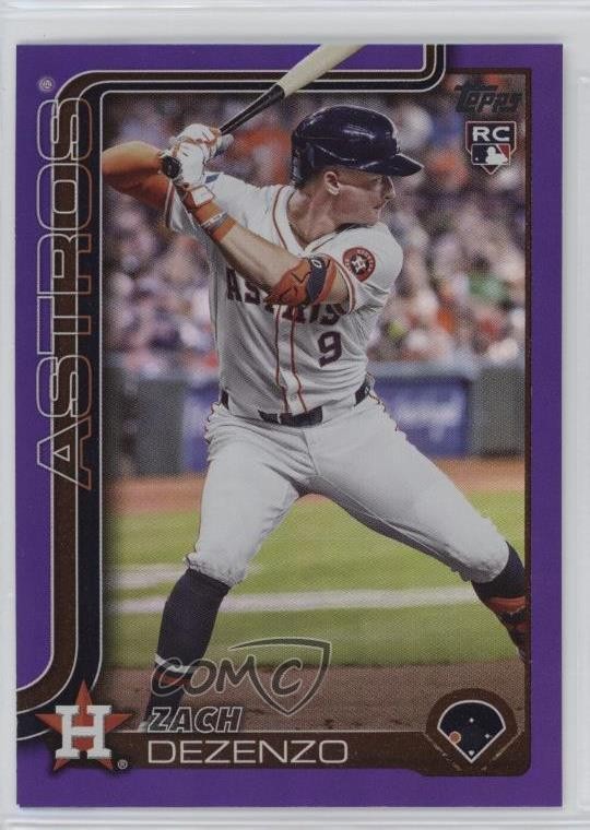 2025 Topps Series 1 Purple Rainbow /250 Zach Dezenzo #89 Rookie RC