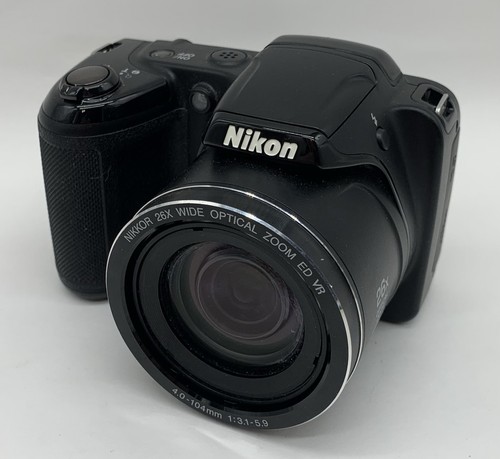 Nikon COOLPIX L330 20.2MP Digital Camera 26x Zoom - Black Tested