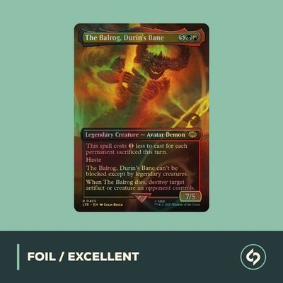 MTG | The Balrog, Durin's Bane | LORD OF THE RINGS | EXC | EN | FOIL