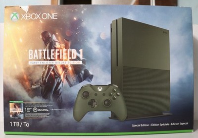 Microsoft Xbox One S Battlefield 1 Military Green 1TB Console