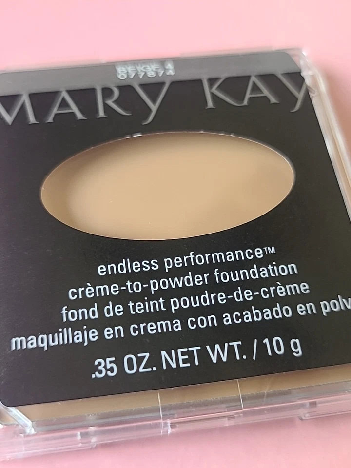 New Mary Kay Endless Performance Creme to Powder Foundation BEIGE 4 NOS Full Sz - Image 3 of 3