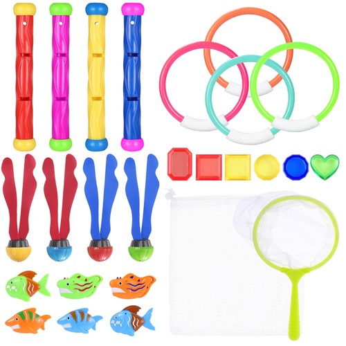 Jouets de piscine de plongée 18 pièces, jeu de plongée sous-marine d Jouets de piscine de plongée 18 pièces, jeu de plongée sous-marine d