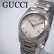 Guter Zustand funktionierende GUCCI Uhr Herren Pantheon 115 4 G Logo GUCCI,...