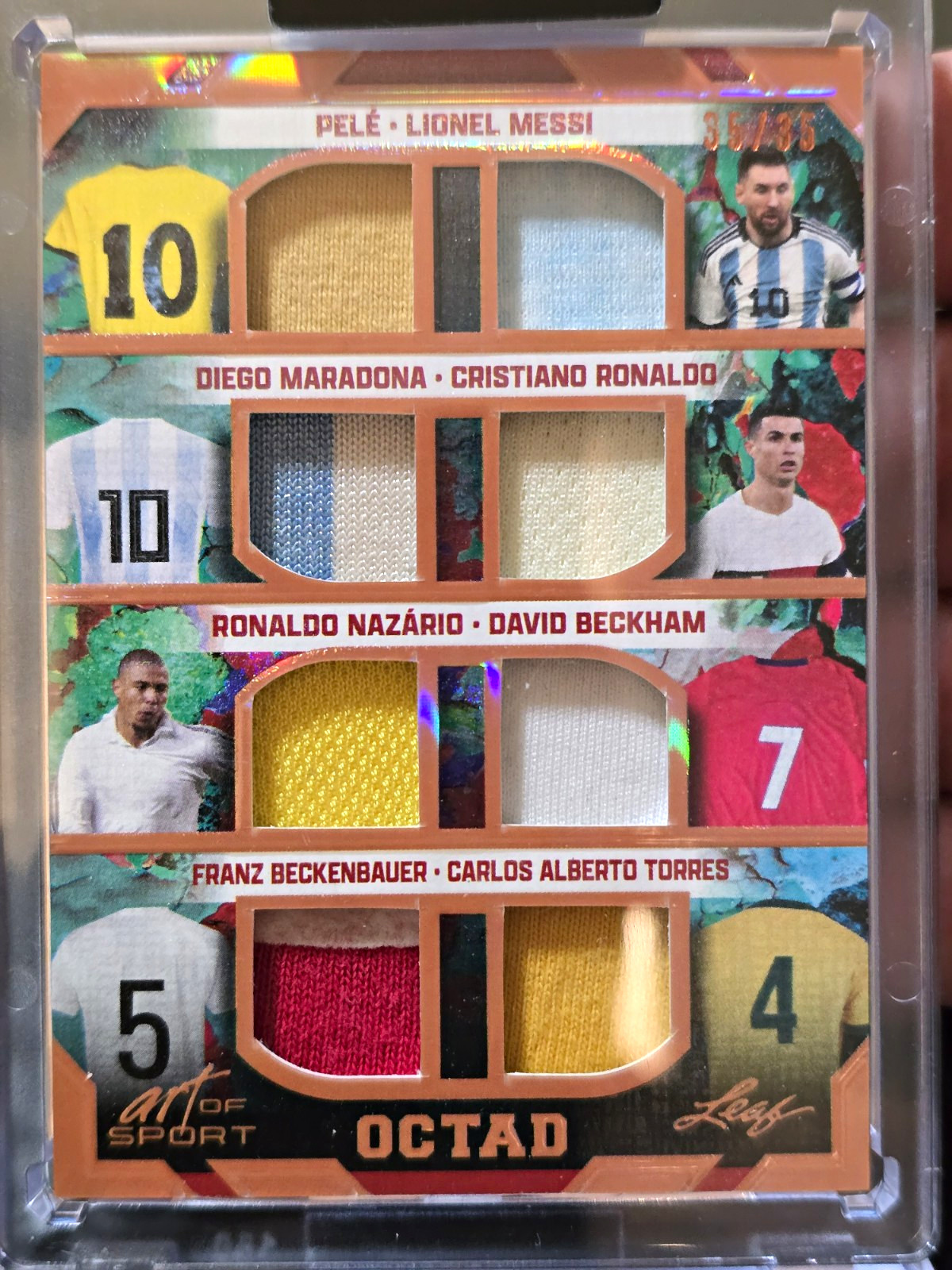 2023 Leaf Art of Sport Octad O-11 Pelé Messi Maradona Ronaldo Nazário MEM /35