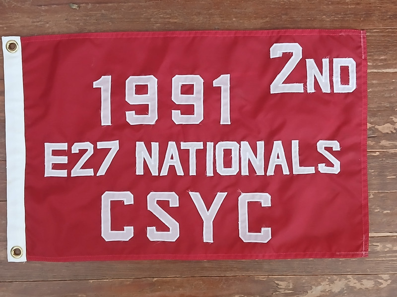 1991 Express 27 Nationals Colorado Sail and Yacht Club Nautical Flag Regatta