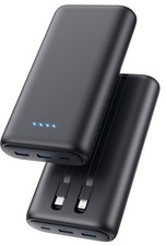 40800mAh Power Bank w/ Cables, 15W Wireless, Fast Charging, LED Display
