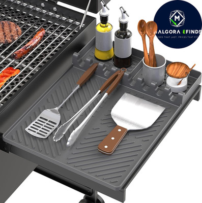 Silicone Grill Mat BBQ Griddle Tool Holder Heat Resistant Counter Mat 16x11 Pad