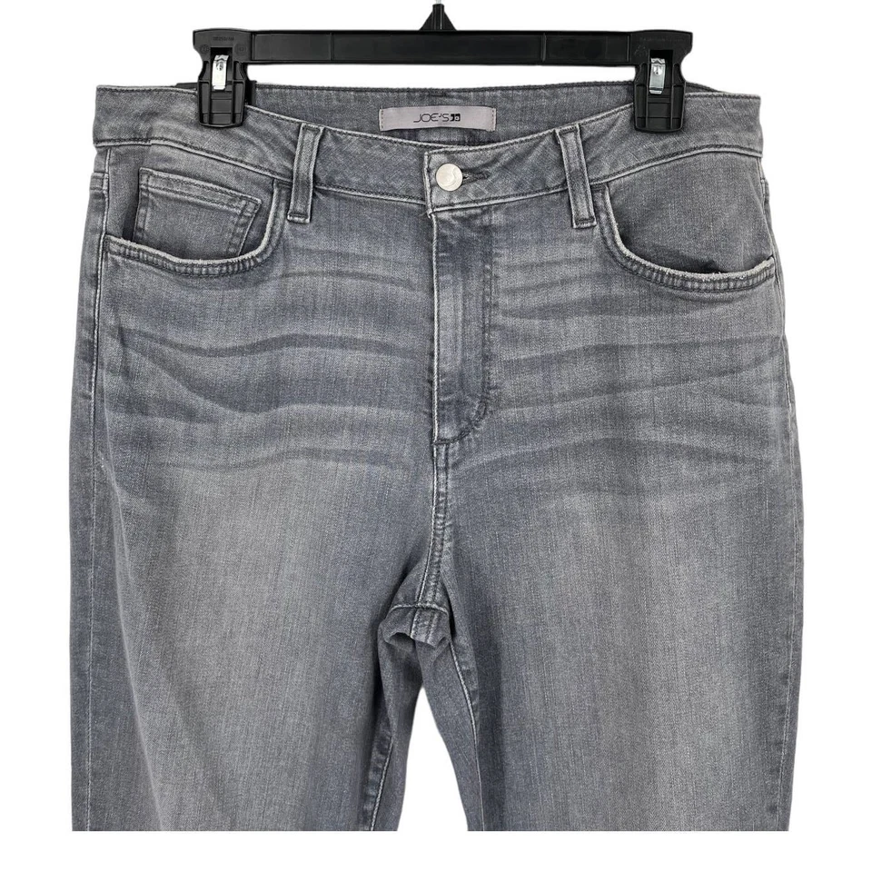Joe's Jeans tiro alto curvilíneo ajustado al tobillo gris talla 32 Foto 2 de 4