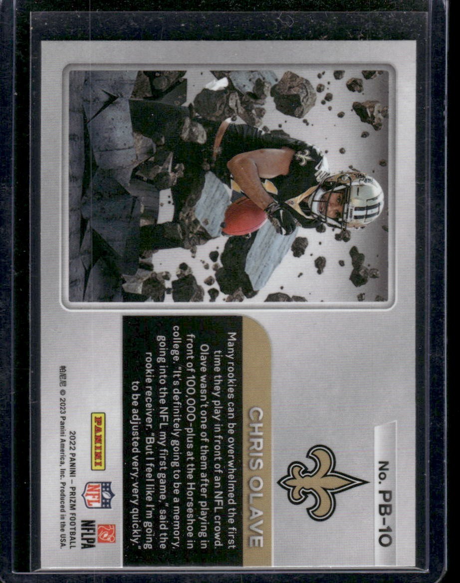2022 Panini Prizm #PB-10 Chris Olave Prizm Break