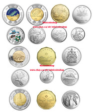 Canada 2017 $2 $1 50C 25C 10C 5C 17 Coins Complete Set - Brilliant Uncirculated