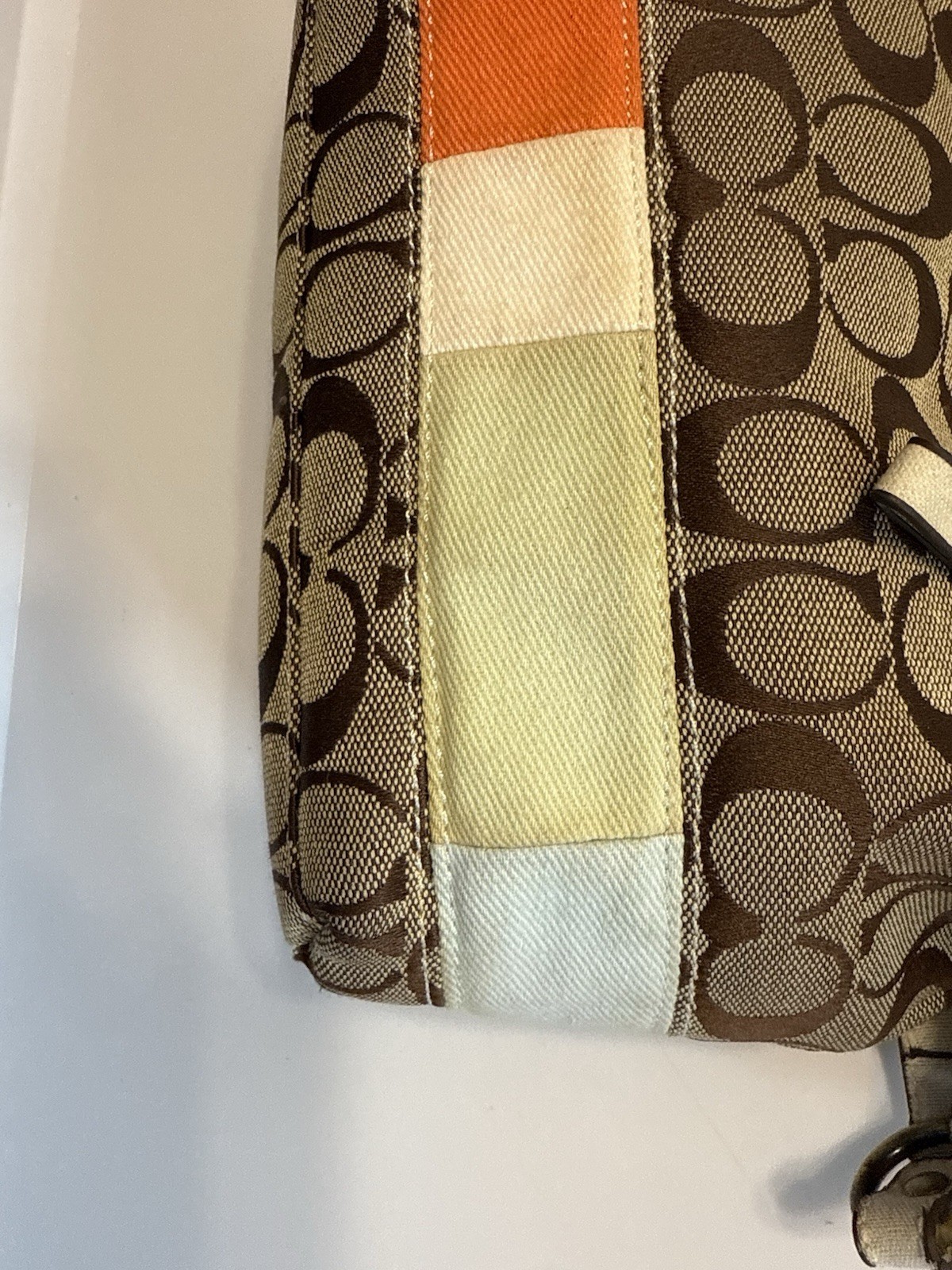 Coach Y2K Patchwork Mini Shoulder Bag Monogram Ca… - image 9