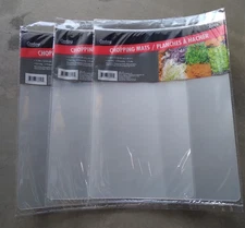Cooking Concepts Chopping MAT LOT of 3 Flexible Plastic Cutting Boards
