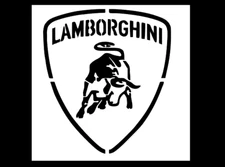 Lamborghini  Reusable Plastic Stencil *MULTIPLE SIZES