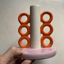 Que Rico Adriana Candle Holder Belgian Ceramic Hand Painted