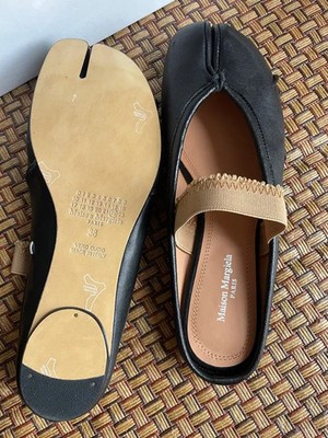 Maison Margiela Tabi Ballet Shoes 38. Vintage Leather With box