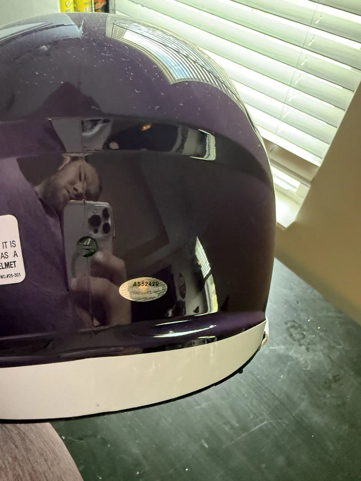 Casco de tamaño completo firmado por John Randle Minnesota Vikings NFL HOFer Schwartz certificado de autenticidad Foto 3 de 3