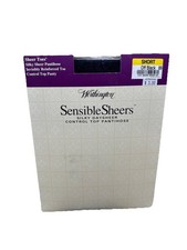 Worthington Sensible Sheers Control Top Pantyhose Short Off Black 89 Sheer Toes