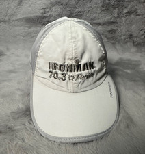 Ironman 70.3 Florida Finisher Hat Adjustable White Gray Running Cap