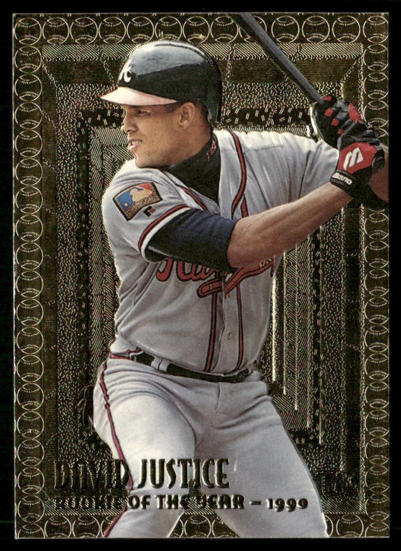 1995 Topps Embossed Golden Idols David Justice #101