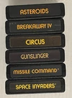 Atari 2600 Asteroid Breakaway Circus Gunslinger Missile Invaders Sears/Telegames